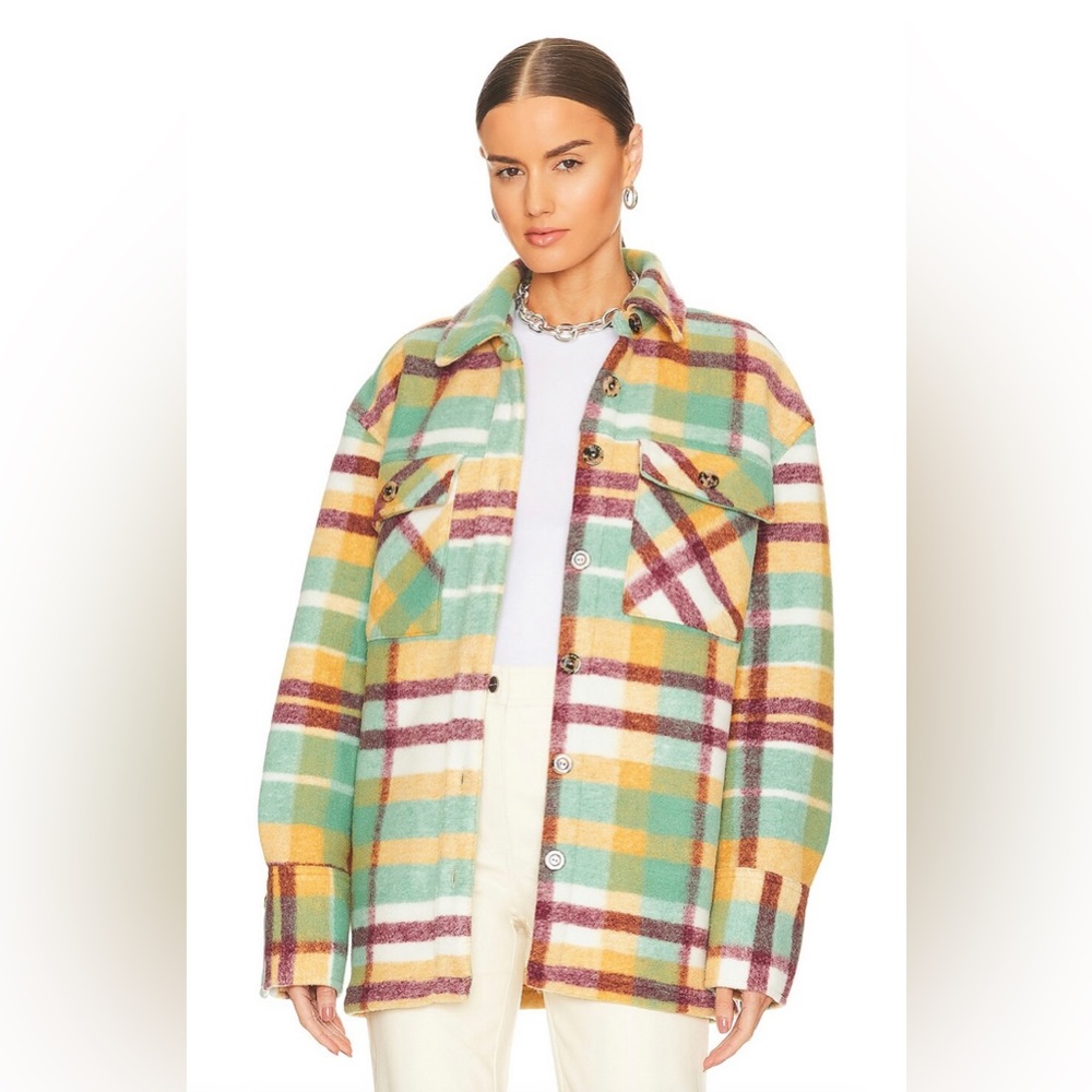 REVOLVE Simon Miller Plaid Orgi Shacket size XS ✨ brand new with tags!!